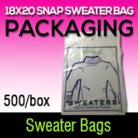 18X20 SNAP SWEATER BAG 500 BX